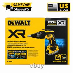 Kit de visseuse pour cloisons sèches sans balais DeWalt DCF630E1 20V MAX XR avec batterie 1,7 Ah, neuf
