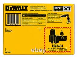 Kit de visseuse pour cloisons sèches sans balais DeWalt DCF630E1 20V MAX XR avec batterie 1,7 Ah, neuf