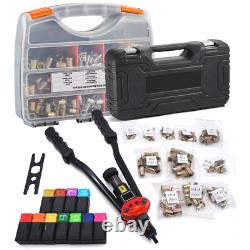 Kit pistolet à rivnuts 1560 pièces, outil à écrous à riveter avec 16 mandrins SAE et métriques