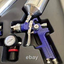 Kit pistolet de pulvérisation HVLP CAL-HAWK 3 pièces, pistolet à peinture CZSGHL3P neuf boîte ouverte 1,4 et 1,7 mm