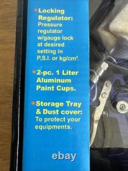 Kit pistolet de pulvérisation HVLP CAL-HAWK 3 pièces, pistolet à peinture CZSGHL3P neuf boîte ouverte 1,4 et 1,7 mm