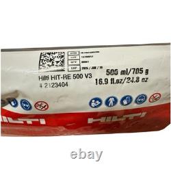 Kit pistolet distributeur HILTI HDM 500 HIT-ER CB 500 et HIT-RE 500 V3 avec accessoires
