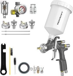 Kit premium de pistolet pulvérisateur à air InoKraft D1LVLP, facile à utiliser, kit premium de pistolet pulvérisateur LVLP