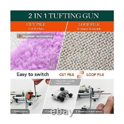 Machine à Tapis Tufting 2 en 1 pour Boucle et Velours - Kit de Démarrage pour Tapis Tufting