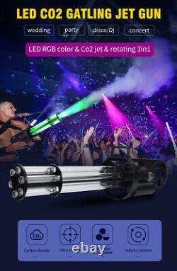 Machine à confettis CO2 Jet avec LED Couleurs Canon à jet de CO2 Pistolet CO2 Kit Soirée Club DJ