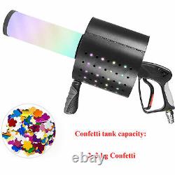 Machine à confettis Co2 Jet LED 7 couleurs Canon à jet de CO2 Kit de pistolet à CO2 pour Club Party DJ