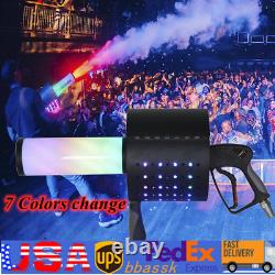 Machine à confettis LED CO2 manuelle 7 couleurs Kit de pistolet canon CO2 DJ soirée club
