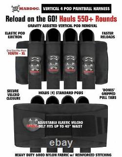 Maddog Empire Mini Gs Advanced Paintball Gun Kit Dust Black 2-pc Barrel