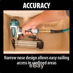 Makita Af505n Nouveau 2 Calibre 18 Pneumatique Air Cloueuse Cloueuse Kit