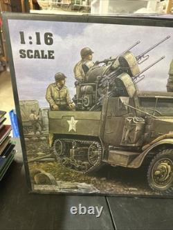 Maquette de half-track M-16 à affût multiple Trumpeter à l’échelle 1/16 avec extras