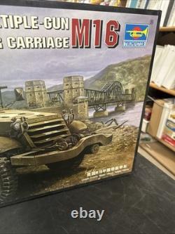 Maquette de half-track M-16 à affût multiple Trumpeter à l’échelle 1/16 avec extras