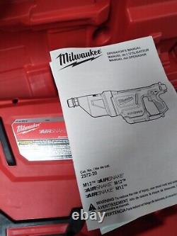 Milwaukee 2572b-21 M12 Airsnake Drain Cleaner Air Gun Kit-b Complete #52