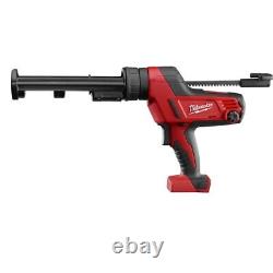 Milwaukee 2641-20 M18 Pistolet à calfeutrer et à coller sans fil 10 oz. Kit d'outil nu