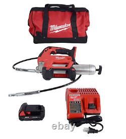 Milwaukee 2646-21ct M18 18 Volt Cordless Grease Gun Kit (1.5 Ah)
  <br/>
  <br/> Kit de pistolet à graisse sans fil Milwaukee 2646-21ct M18 18 volts (1,5 Ah)