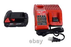Milwaukee 2646-21ct M18 18 Volt Cordless Grease Gun Kit (1.5 Ah) <br/> 

 
<br/>Kit de pistolet à graisse sans fil Milwaukee 2646-21ct M18 18 volts (1,5 Ah)