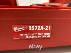 Milwaukee M12 Airsnake 12 Volt Sans Fil Lithium Ion Drain Nettoyage Air Gun Kit