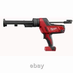 Milwaukee Tool 2642-21Ct M18 Pistolet à calfeutrer et adhésif sans fil en aluminium de 20 oz