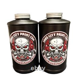 NHOU V3 Kit de pistolet d’enduction standard économique transparent (2 bouteilles de 1 quart)