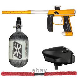 NOUVEAU KIT DE FUSIL À PAINTBALL EMPIRE AXE 2.0 COMPÉTITION OR/ARGENT AVEC BOUTEILLE 68/4500