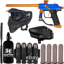 NOUVEAU Kit de Package de Marqueur de Paintball Azodin Blitz 4 Vendetta Couleur Bleu Poussière