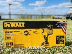 NOUVEAU ! Kit de pistolet à adhésif en saucisse DEWALT 20V MAX 300-600ML (Modèle DCE580D1)