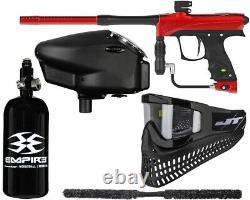 NOUVEAU Kit de pistolet de paintball Super Dye Rize CZR (Rouge/Noir)