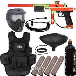 New Azodin Kp3 Heavy Gunner Paintball Gun Kit D'ensemble De Pistolet Orange/vert/noir
