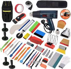 New Car Wrapping Tools Set Heat Gun Squeegee Magnets Fenêtre Tint Tool Bag Kit