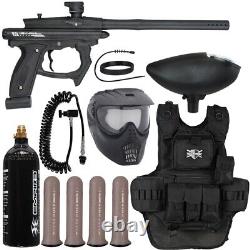 New Hk Army Sabr Heavy Gunner Paintball Gun Kit D'ensemble D'armes À Feu (noir/noir Dust)