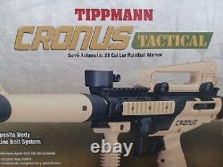New Tippmann Cronus Tactical Paintball Marker Gun Kit D'ensemble Tan/noir
