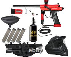 Nouveau Kingman Spyder Fenix Paquet Légendaire de Pistolet Paintball Kit Complet Rouge