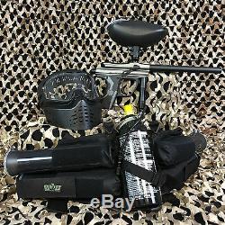 Nouveau Kingman Spyder Fenix ​​epic Paintball Marker Gun Package Kit Argent / Gris
