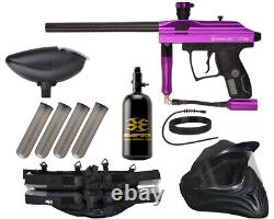 Nouveau Kingman Spyder Xtra Légendaire Paintball Gun Package Kit Complet Violet