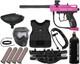 Nouveau Kit De Package De Pistolet Paintball Kingman Spyder Victor Light Gunner (rose Brillant)