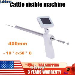 Nouveau kit de caméra de pistolet d'insémination artificielle visuelle pour vaches avec écran réglable à 360 degrés