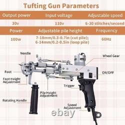 Nouveau kit de démarrage de pistolet à tufting de tapis avec cadre + coupe-tapis, pistolet à boucles pour tapis