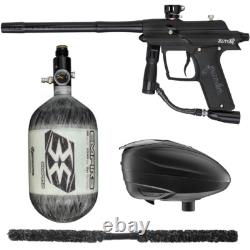 Nouveau kit de pack de lanceur de paintball Azodin Blitz 4 Contender noir mat avec 68/4500