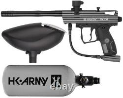 Nouveau kit de pistolet de paintball d'entrée Kingman Spyder Victor Package (gris brillant)