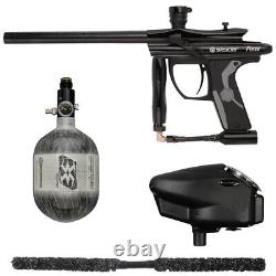 Nouveau kit de pistolet de paintball de compétition Kingman Spyder Fenix - Noir avec 48/4500