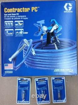 Nouveau kit de tuyau de pistolet à peinture airless Graco RAC X Contractor PC 17Y042 AVEC BUSES GRATUITES