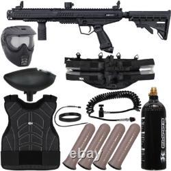 Nouveau pack de kit de pistolet de paintball Tippmann Stormer Tactical Light Gunner noir