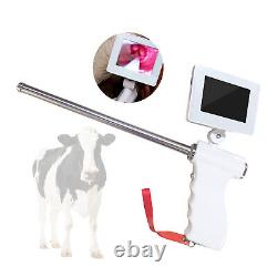 Nouvelle caméra ajustable pour kit d'insémination artificielle visuelle de vache avec pistolet d'insémination.