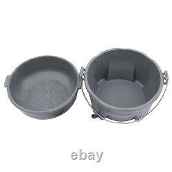 Outil de filetage pour tuyaux durable avec seau en plastique pour huile et pistolet à huile portable - NEUF