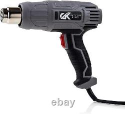 Pistolet à Air Chaud/Chalumeau de 1500W à Chauffage Rapide Kit de Pistolet à Air Chaud Robuste avec Double Température