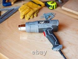 Pistolet à Air Chaud/Chalumeau de 1500W à Chauffage Rapide Kit de Pistolet à Air Chaud Robuste avec Double Température
