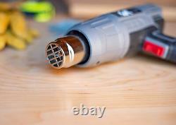 Pistolet à Air Chaud/Chalumeau de 1500W à Chauffage Rapide Kit de Pistolet à Air Chaud Robuste avec Double Température