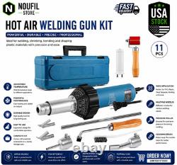 Pistolet à air chaud de soudage 1600 W 110 V, kit de soudage TPO PVC vinyle avec baguette de soudage