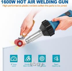 Pistolet à air chaud de soudage 1600 W 110 V, kit de soudage TPO PVC vinyle avec baguette de soudage