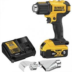 Pistolet à air chaud sans fil DeWALT DCE530P1 20V MAX, kit 5,0 Ah, neuf, US