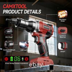 Pistolet à écrous à riveter sans fil compatible avec batterie Milwaukee 18V, écrou à riveter électrique